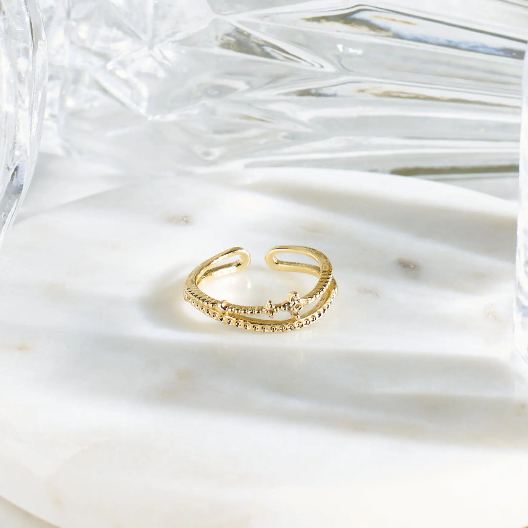Aurora Borealis Gold Ring | Salty