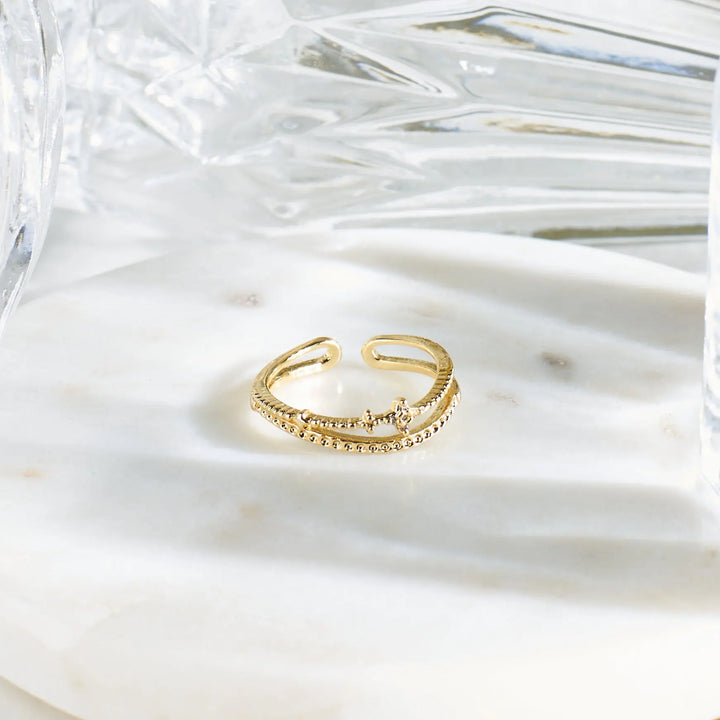 Aurora Borealis Gold Ring | Salty