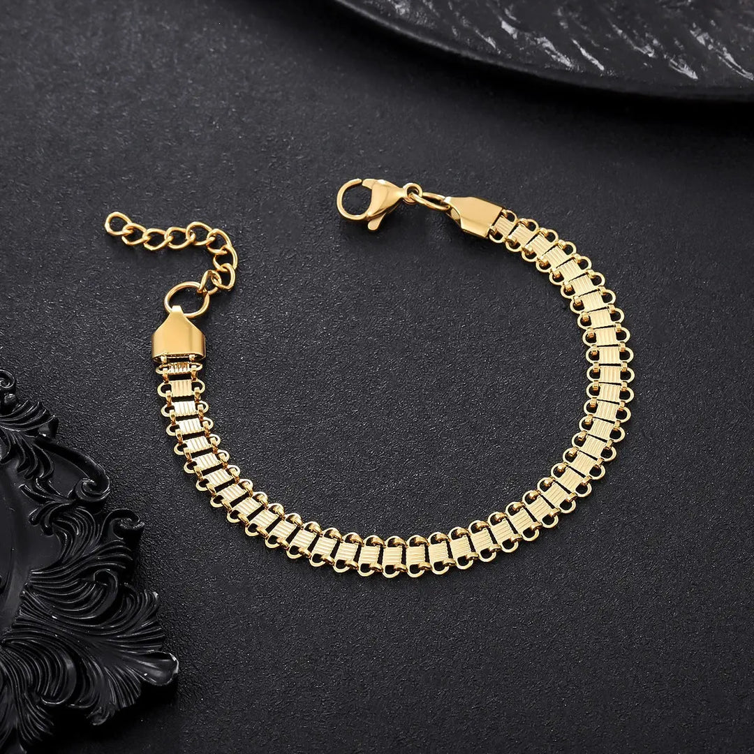 Aurum Ladder Chain Bracelet | Salty