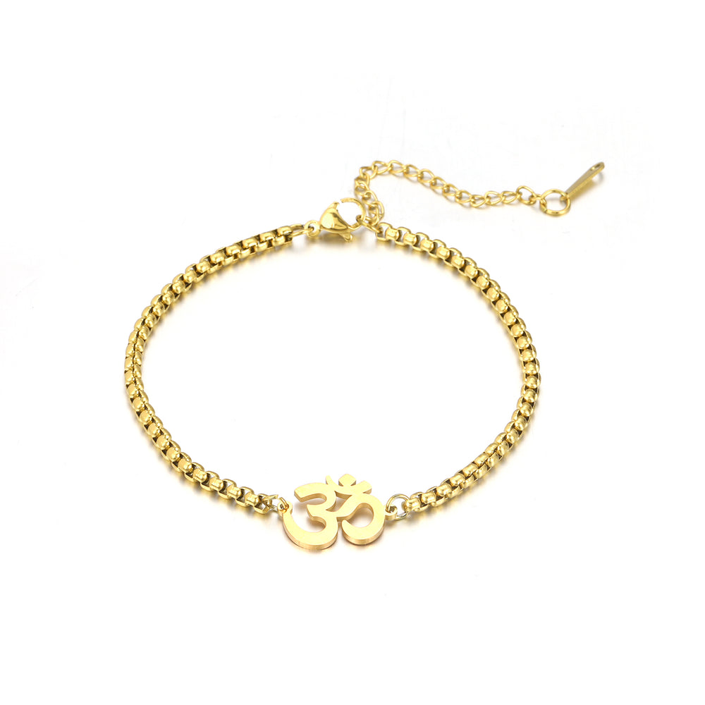 Auspicious "OM" Gold Bracelet Salty Alpha