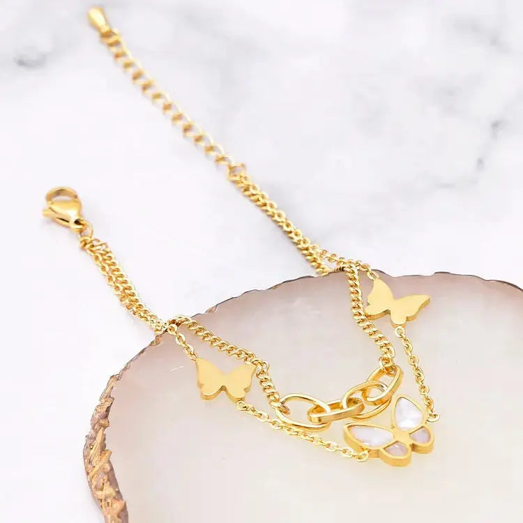 Ava Golden Bracelet - Salty Accessories