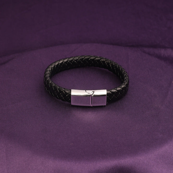 Avrum Black Leather Bracelet - Salty Accessories