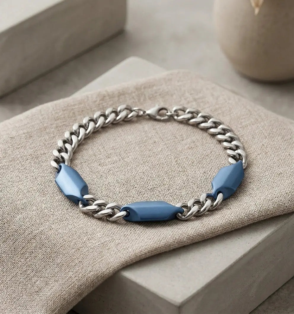 Azure Apex Link Bracelet | Salty