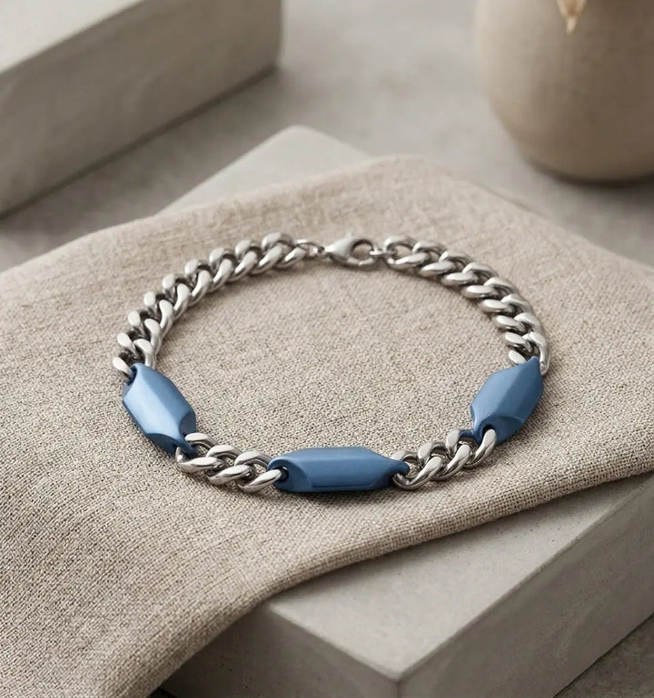 Azure Apex Link Bracelet | Salty