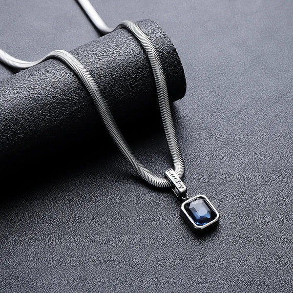 Azure Echo Pendant Necklace