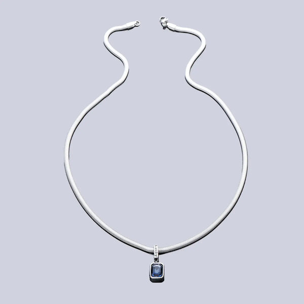 Azure Echo Pendant Necklace