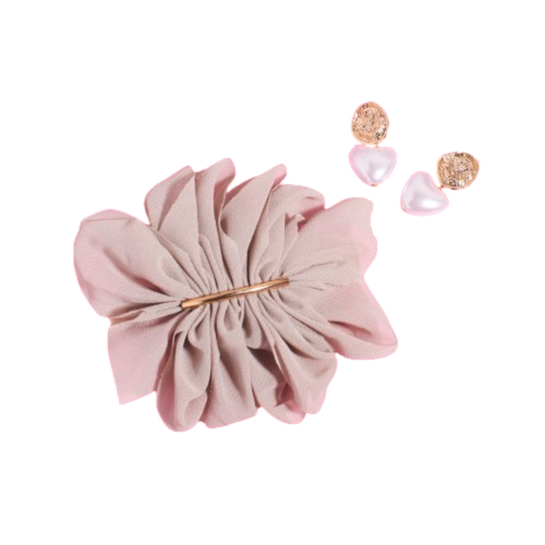 Retro Romance Hair Pin and Earrings Set