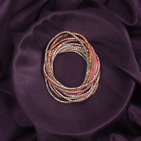 Set of 10 Pink Please Bracelets