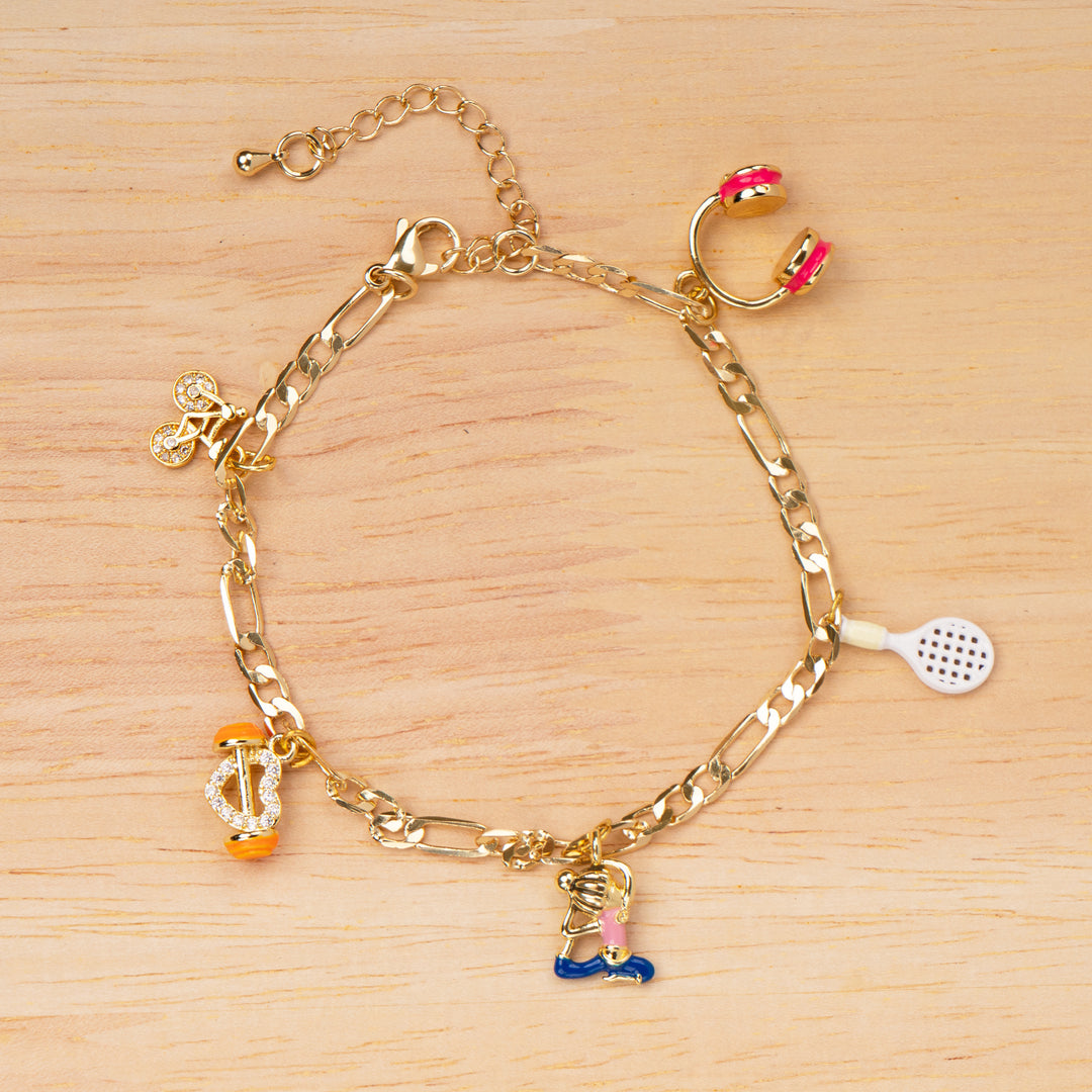 Health Freak Charm Bracelet