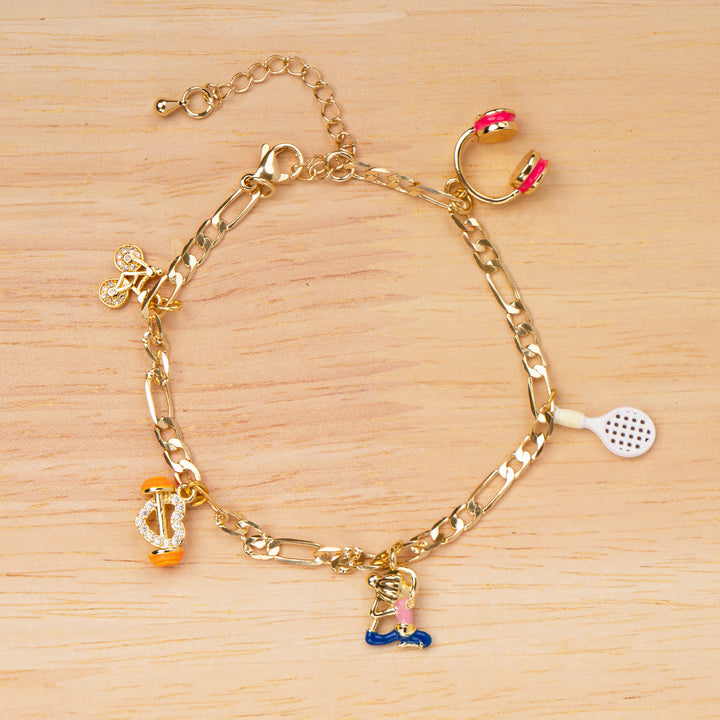 Health Freak Charm Bracelet