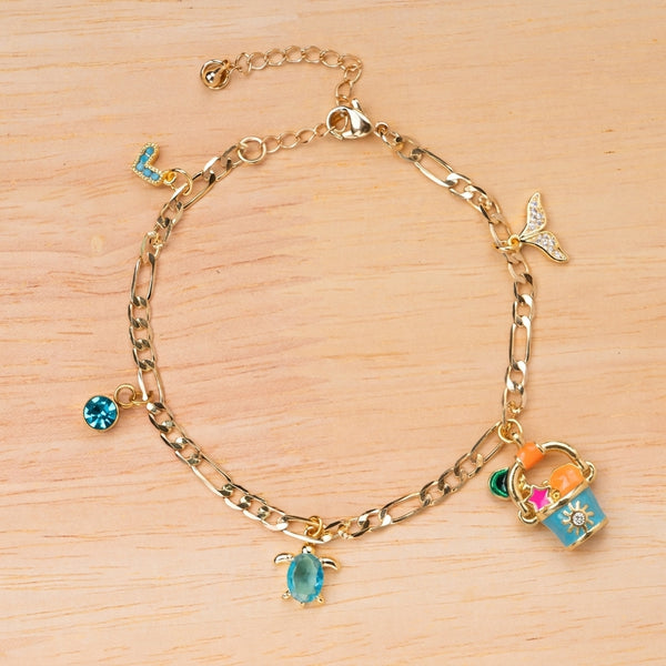 Beach Waves Charm Bracelet
