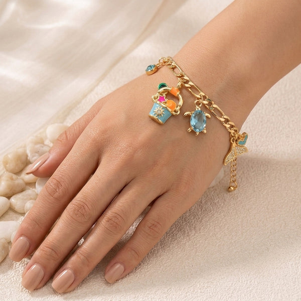Beach Waves Charm Bracelet