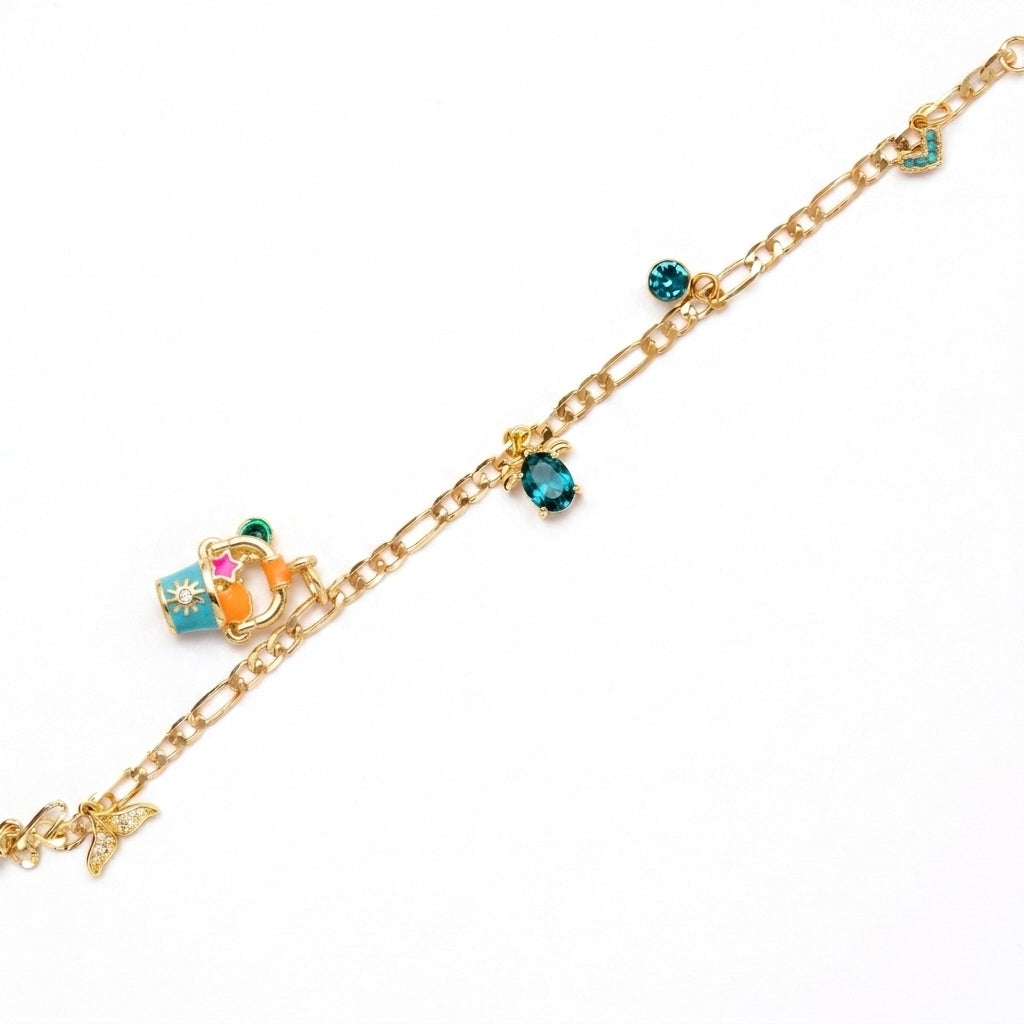 Beach Waves Charm Bracelet