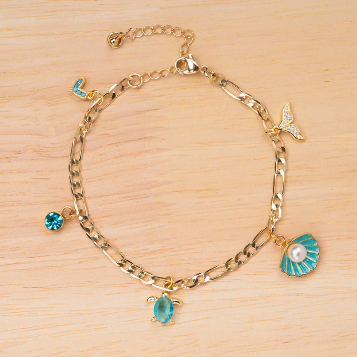 Beach Waves Charm Bracelet