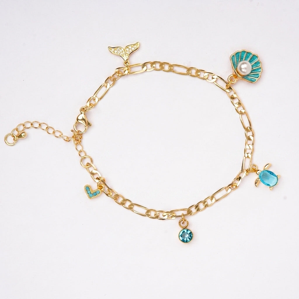 Beach Waves Charm Bracelet