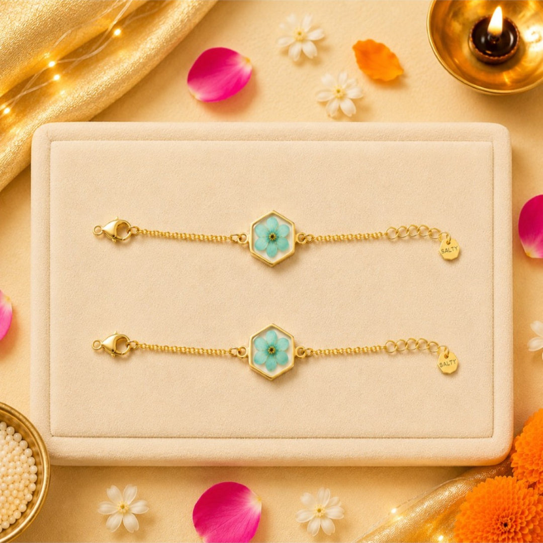 Handcrafted Tranquil Resin Rakhi for Brother - Pack of 2