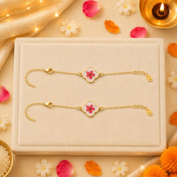 Handcrafted Tranquil Resin Rakhi for Brother - Pack of 2
