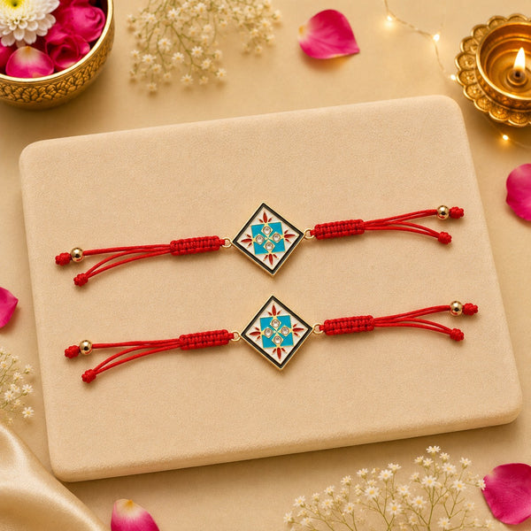 Heritage Hues Thread Rakhi for Brother - Pack of 2