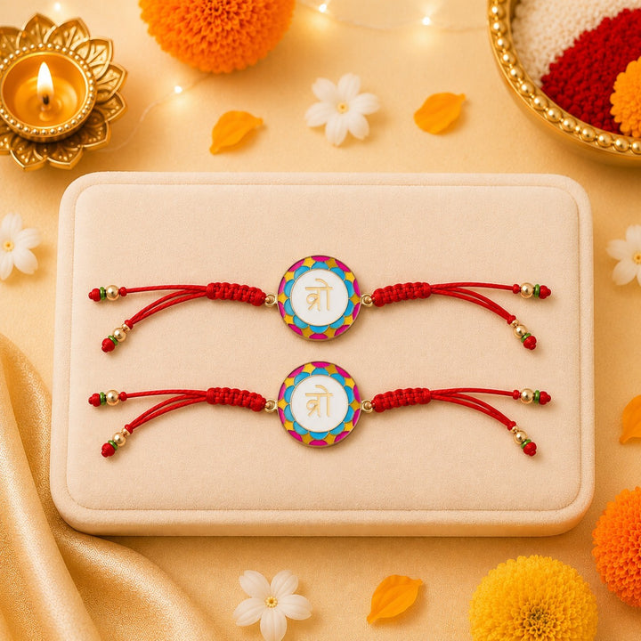 Bro Code Thread Rakhi for Brother - Pack of 2