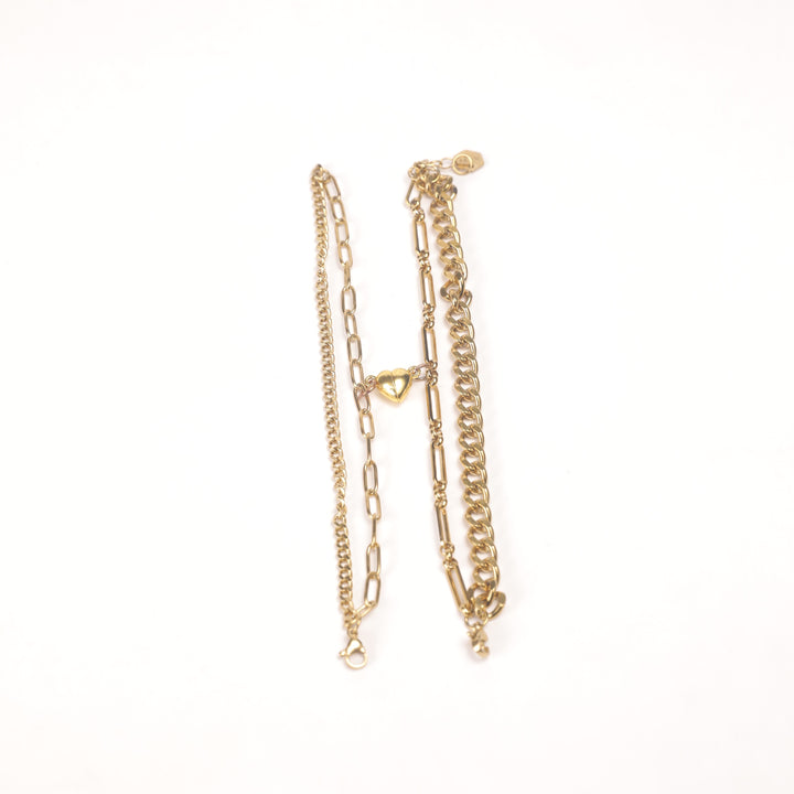 Love Lock Heart Bracelet For couple Pack of 2 - Salty Accessories