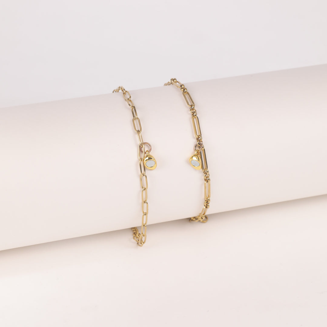 Love Lock Heart Bracelet For couple Pack of 2 - Salty Accessories