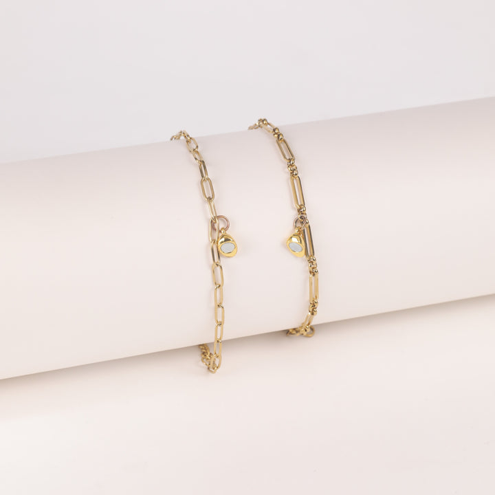 Love Lock Heart Bracelet For couple Pack of 2 - Salty Accessories