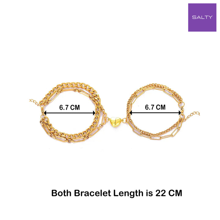 Love Lock Heart Bracelet For couple