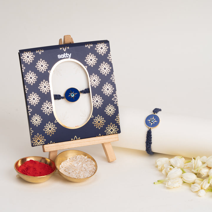 Suraksha Nazar Blue Evil Eye Rakhi for Brother (Set of 2)