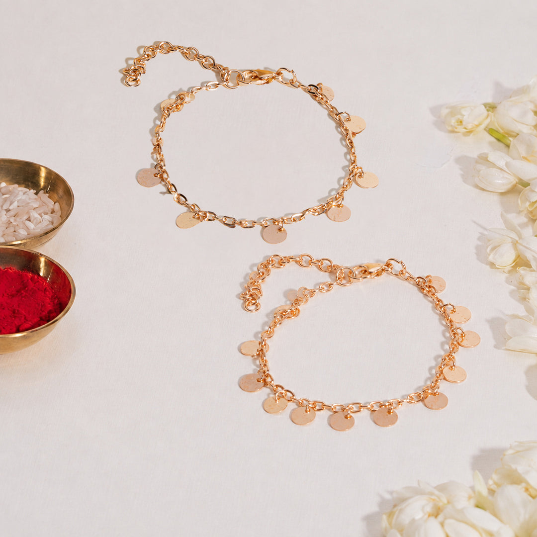 Sun and Coin Combo Rakhi