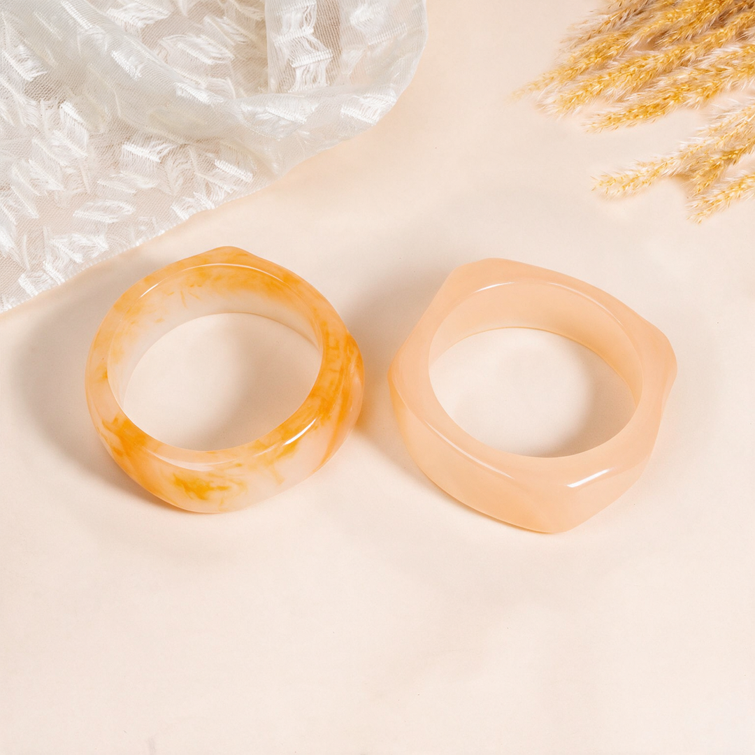 Honey Mist Pack of 2 Bangle Set