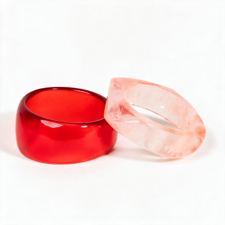 Ruby Blush Pack of 2 Bangle Set