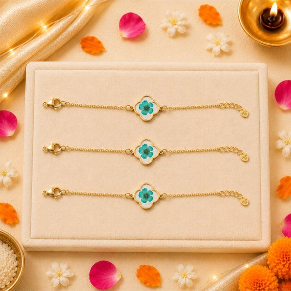 Handcrafted Tranquil Resin Rakhi for Brother - Pack of 3