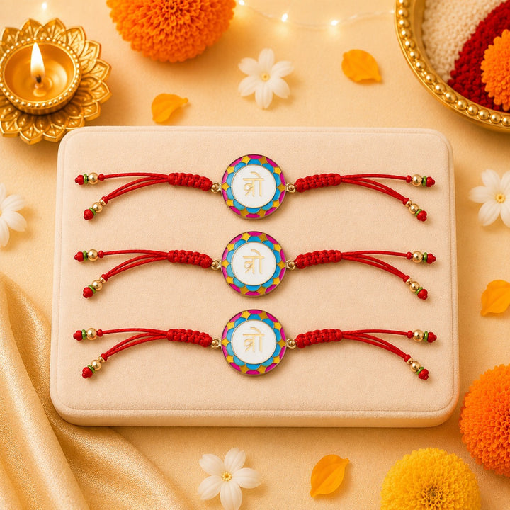 Bro Code Thread Rakhi for Brother - Pack of 3