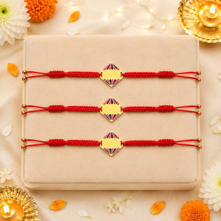 Uniquely Yours Designer Thread Rakhi - Pack of 3