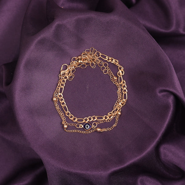 3-Piece Evil Eye Minimalist Bracelet