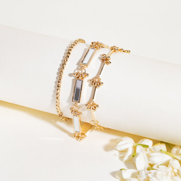 Lustre Layers Bracelet Set