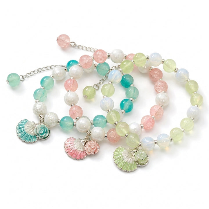 Seashell Charm Bracelet (Set of 3)