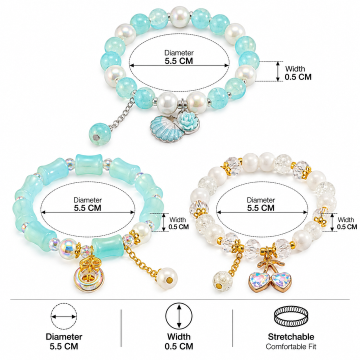 Mermaidcore Bracelet Stack