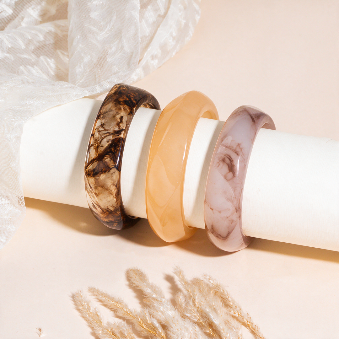 Ivory Dune Pack of 3 Bangle Set