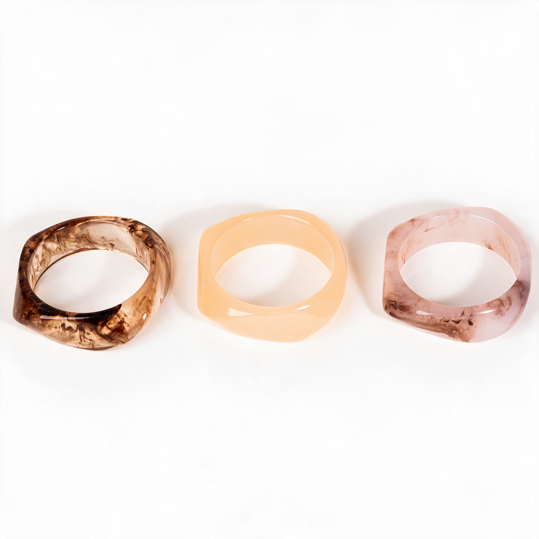 Ivory Dune Pack of 3 Bangle Set