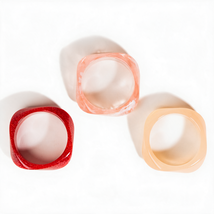 Rose Sand Pack of 3 Bangle Set