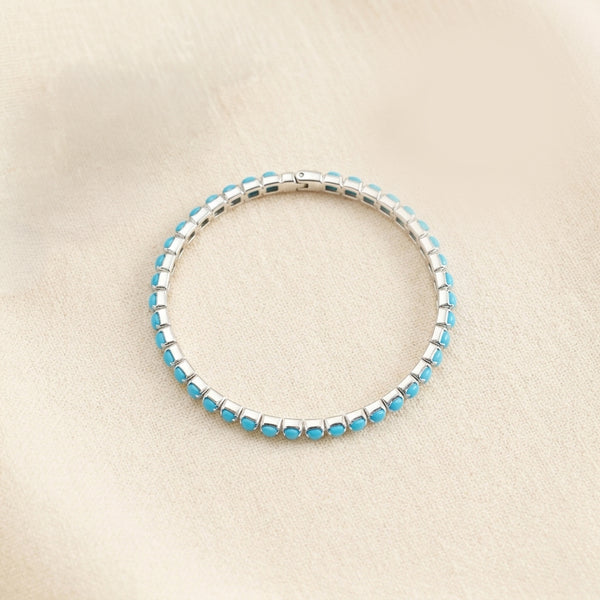 Set of 4 Blue Ivory Stretchable Band