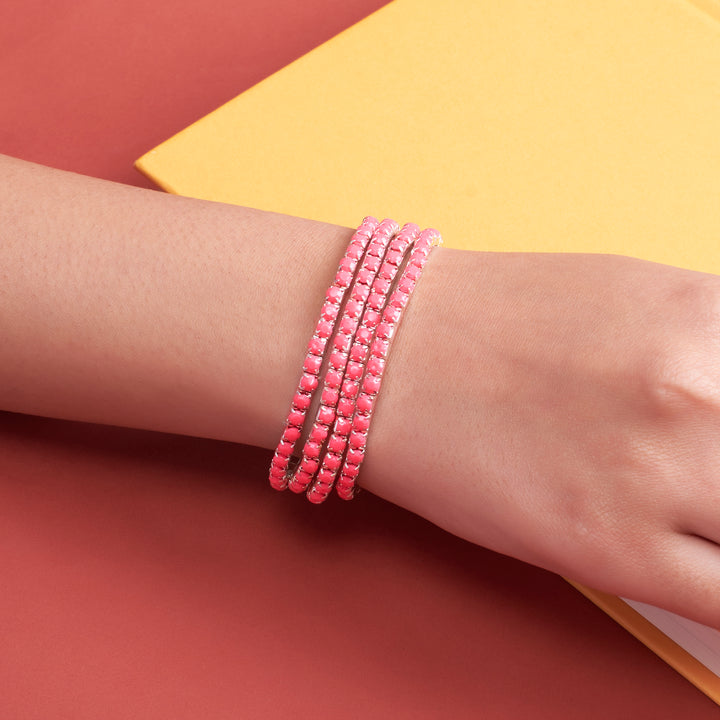 Set of 4 ElectricRose Stretchable Band