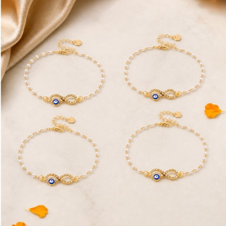 Handcrafted Eternal Bond Rakhi for Brother - Pack of 4