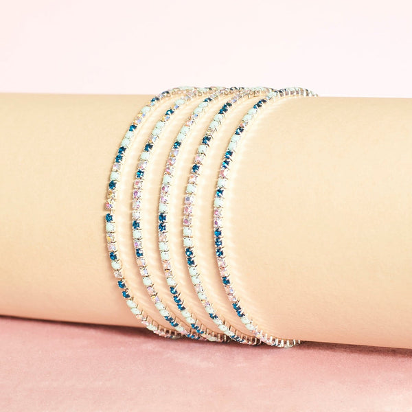 Luminous Beaded Stretchable Bands (Set of 5)