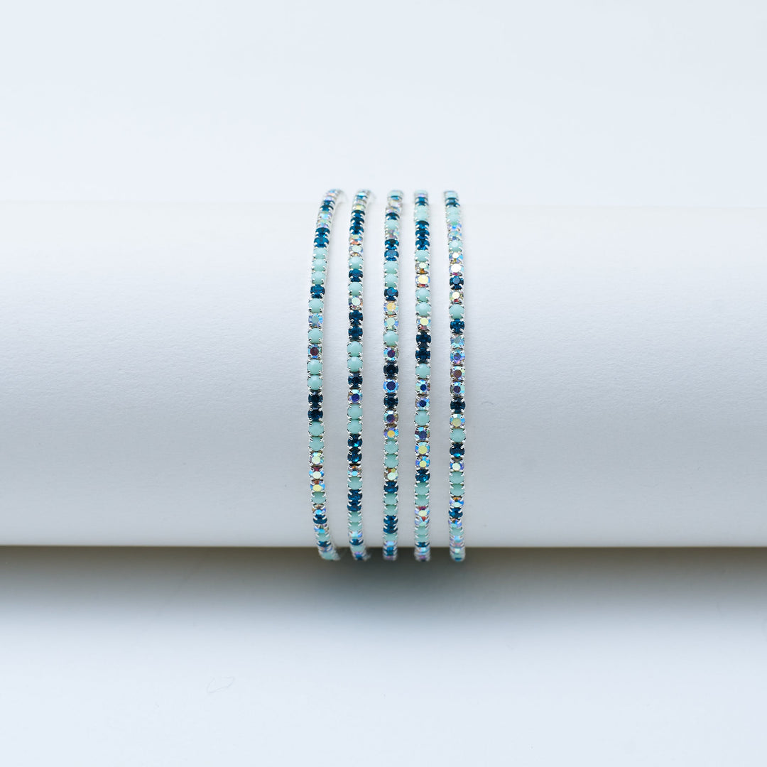 Luminous Beaded Stretchable Bands (Set of 5)