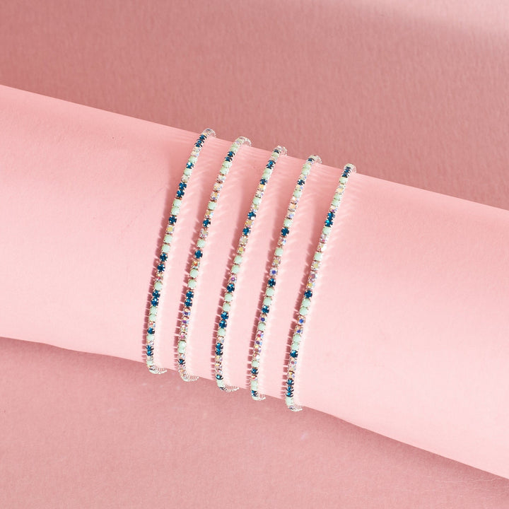 Luminous Beaded Stretchable Bands (Set of 5)