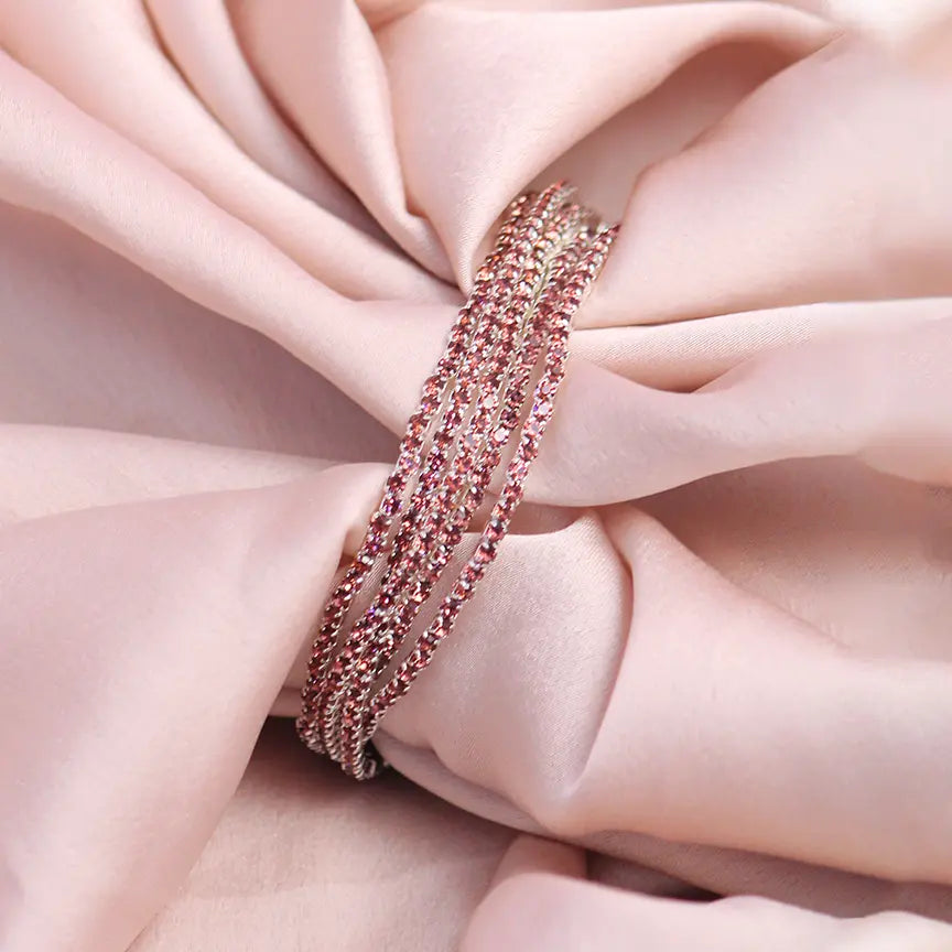 Spring Time Ruby Stretchable Bands (Set of 5) - Salty Accessories