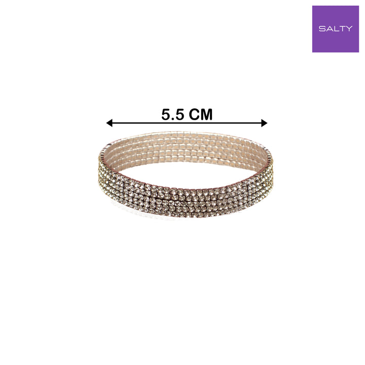 Pewter Stretchable Bands (Set of 5)