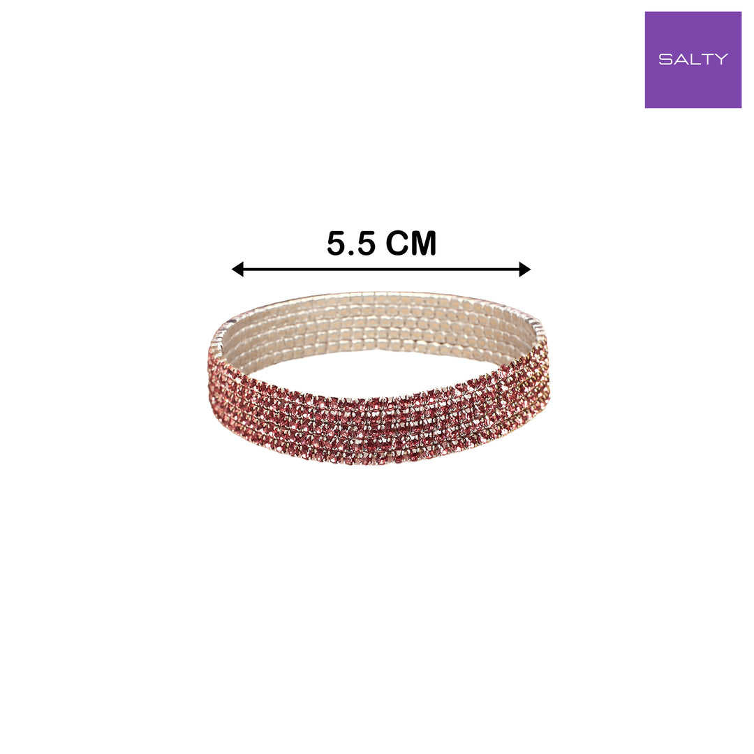 Rich Mulberry Stretchable Bands (Set of 5)